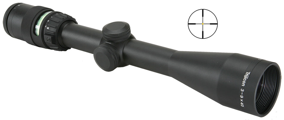Trijicon 200002 AccuPoint Variable Power 3-9x40mm 1" Tube Black Anodized Illuminated Duplex Crosshair w/Green Dot