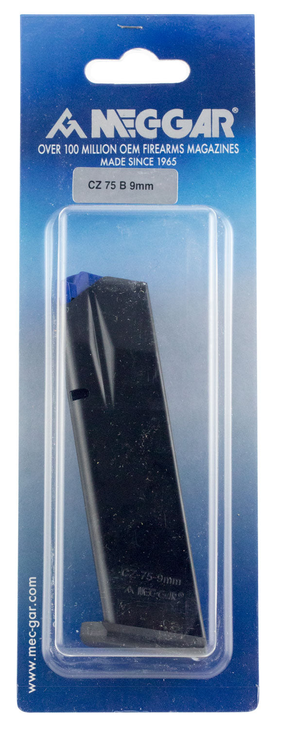 Mec-Gar MGCZ7517AFC Anti-Friction Coated Blued 17-Round 9mm Magazine Fits CZ 75B/Shadow 2/SP-01