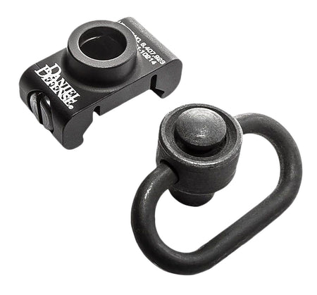Daniel Defense 0302130029 Black 1.25" QD Push Button Sling Swivel Picatinny Rail Mount