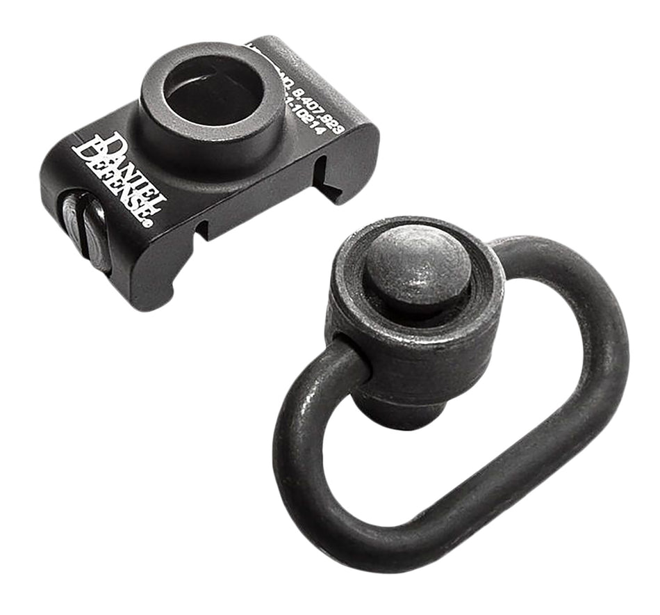Daniel Defense 0302130029 Black 1.25" QD Push Button Sling Swivel Picatinny Rail Mount