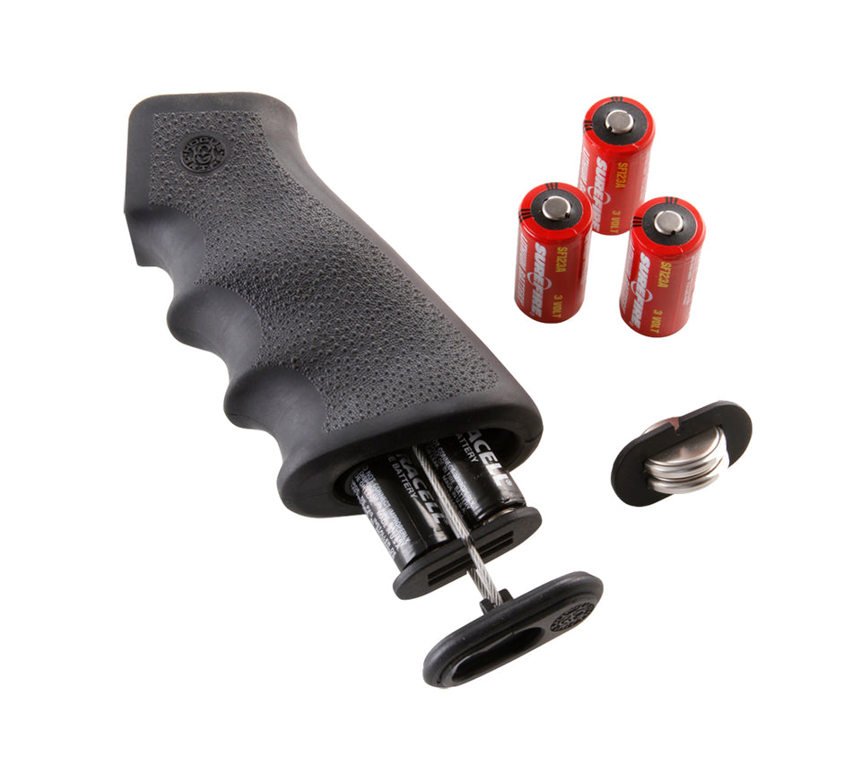 Hogue 15010 AR-15 M16 OverMolded Rubber Grip Cobblestone Black with Finger Grooves & Cargo Storage