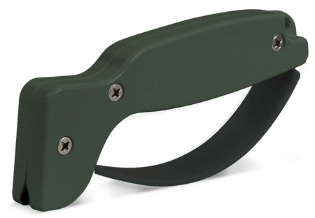 AccuSharp 008C Portable Hard Diamond Knife Sharpener with Olive Drab Green Grip
