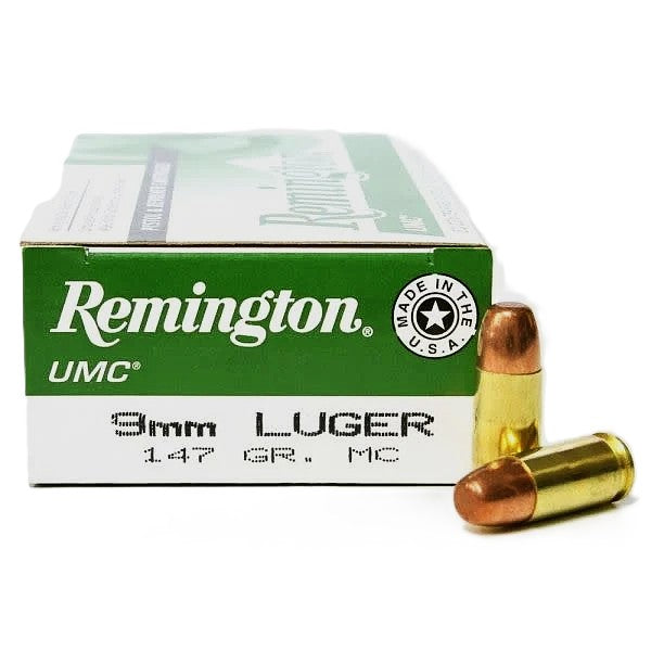 Remington UMC Full Metal Jacket 147 Grain 9mm Luger/Parabellum 990 fps