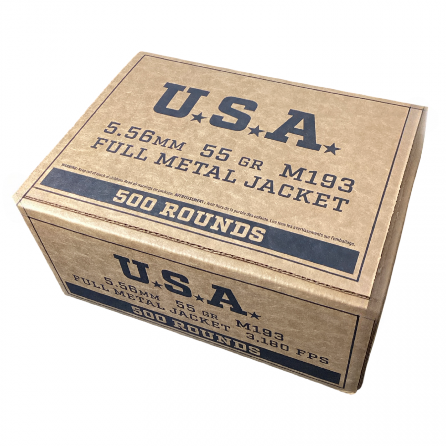 Winchester Service Grade 5.56mm M193 55gr Full Metal Jacket(FMJ) Bulk Pack