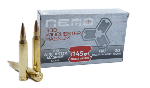 Nemo made by PPU 300 Win Mag Full Metal Jacket(FMJ) 145 Grain