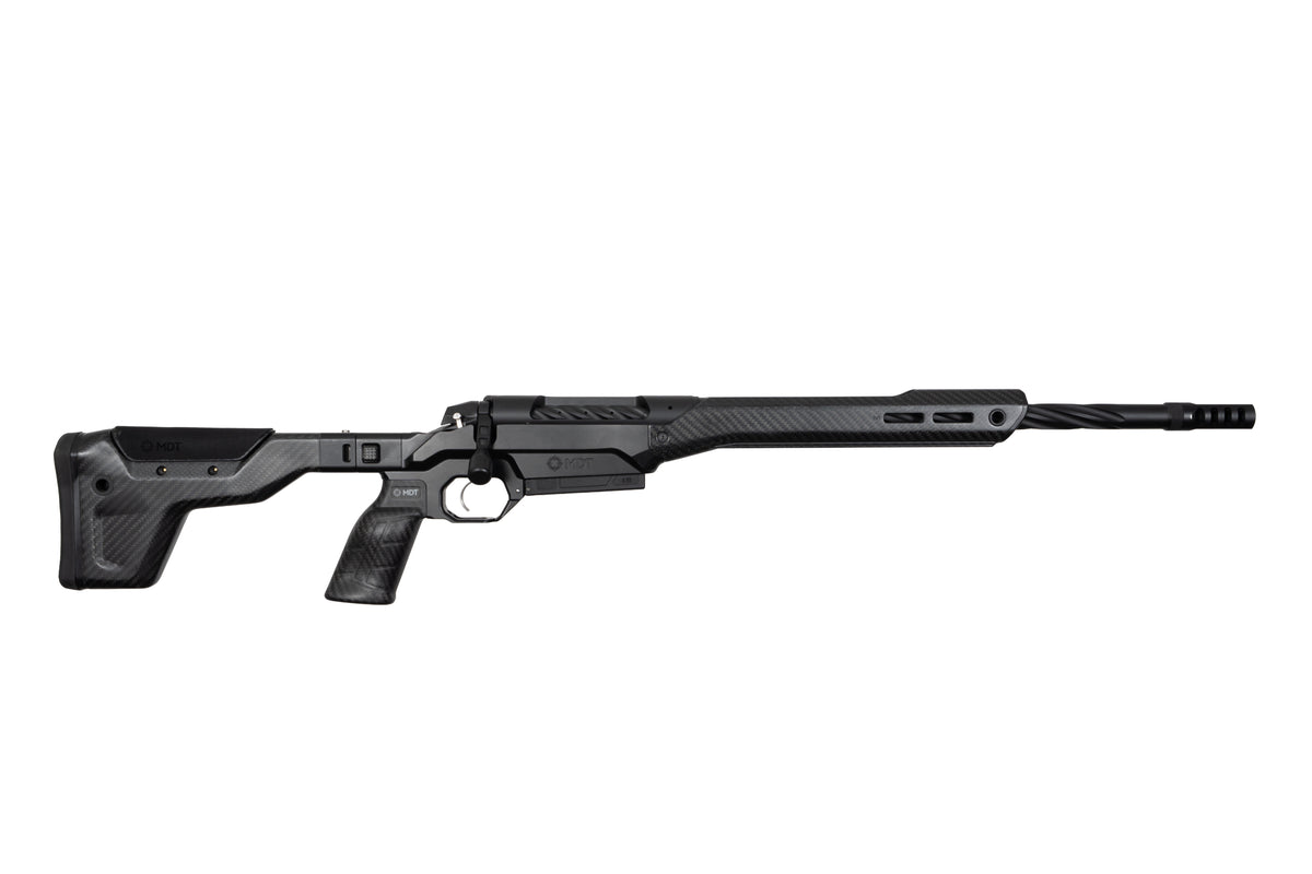 Weatherby 3WAMH308NR18B 307 Alpine MDT SB 308 Win 3+1 16" Graphite Black Cerakote Fluted Threaded Barrel, Graphite Black Cerakote Steel Drilled & Tapped Receiver, Arca Rail Forend, Black HNT26 MDT Cha