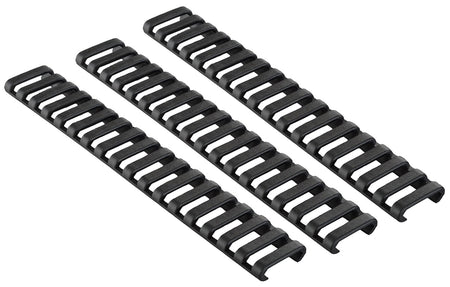 Ergo Low-Pro Ladder Rail Cover 4373BK Black 18 Slot Santoprene Rubber 3-Pack Rifle