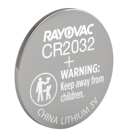 Rayovac High Energy CR2032 Lithium Coin Battery 225mAh Single Pack