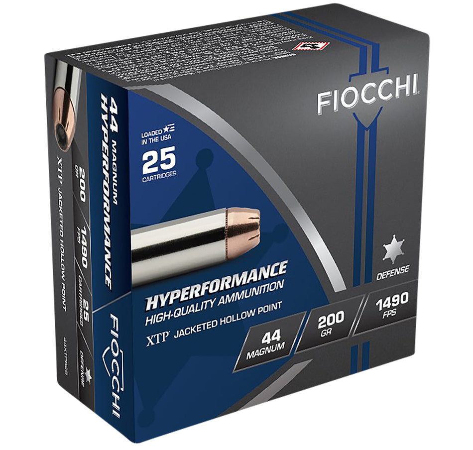 Fiocchi Hyperformance Hornady XTP Hollow Point 200 Grain .44 Magnum 1490 fps