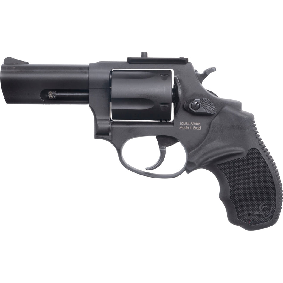 Taurus 2605P31 605 T.O.R.O. Small Frame 357 Mag/38 Special +P 5rd 3" Matte Black Stainless Steel Barrel, Cylinder & Frame, Extended Ejector Rod, Black Rubber Grip, Transfer Bar Safety, Optics Ready
