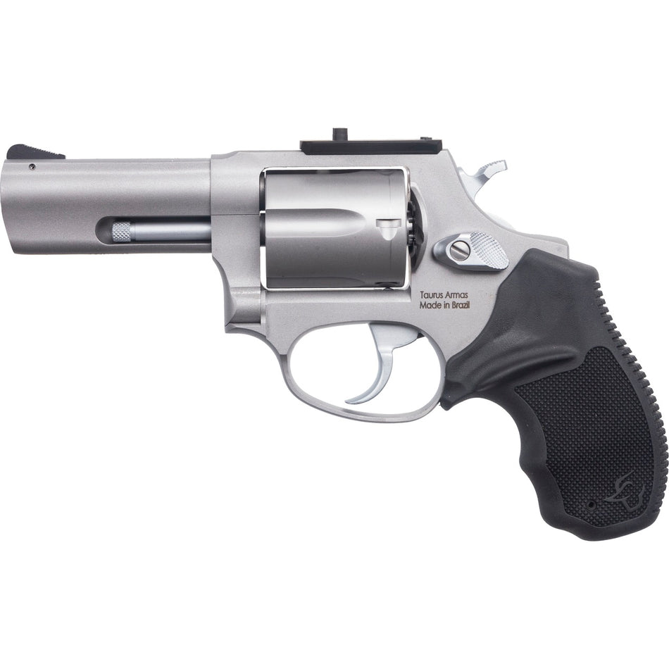 Taurus 2-605P39 605 T.O.R.O. Small Frame 38 Special +P/357 Mag 5 Shot 3" Stainless Steel Barrel, Frame & Cylinder, Black Rubber Grip, Transfer Bar Safety, Optic Mount For Micro Red Dot