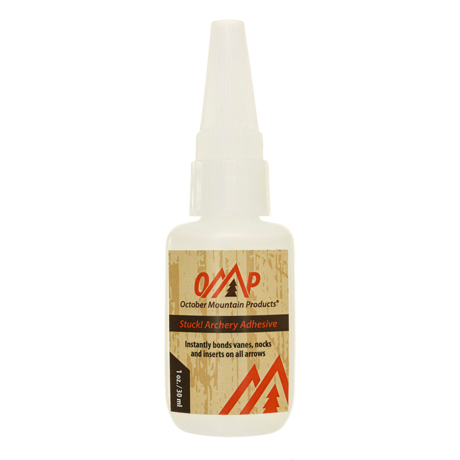 October Mountain STUCK Fast-Cure Archery Adhesive 1 oz.