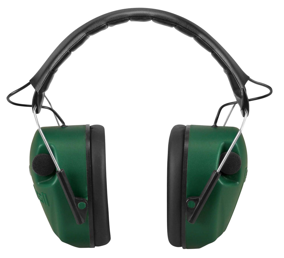 Caldwell Standard E-Max Electronic Muff 25NRR Over the Head Green/Black Stereo Sound