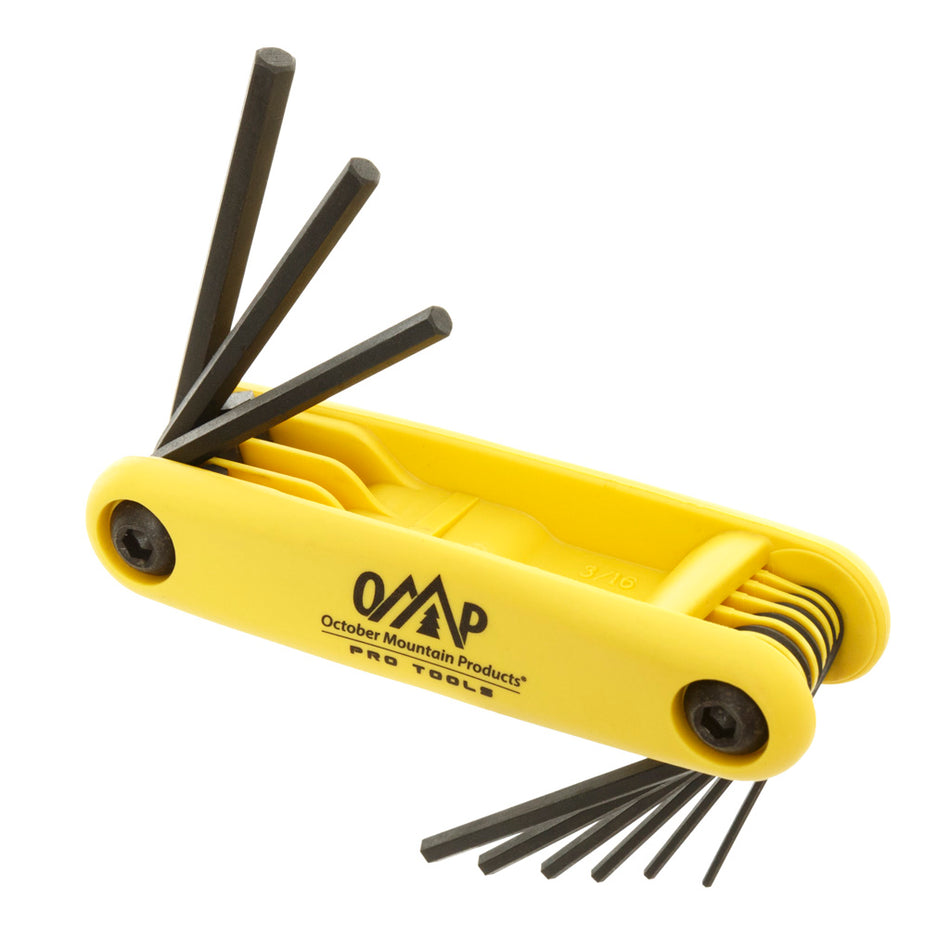 October Mountain Folding Hex Wrench Tool Set .050 - 3/16 in.