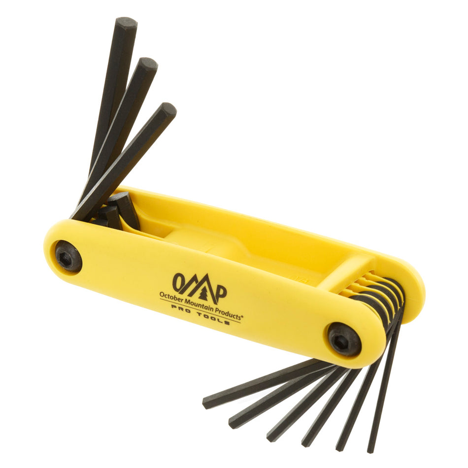 October Mountain Folding Hex Wrench Tool Set 5/64 - 1/4 in.
