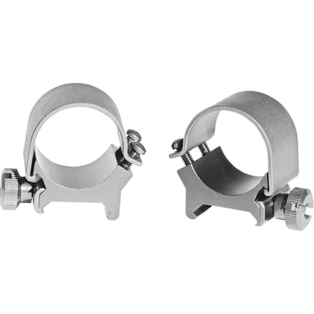 Weaver Detachable Top Mount 1 Inch Silver Scope Ring Set Medium