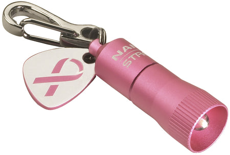 Streamlight Nano Light 73003 Pink Anodized 10 Lumen White LED Snap Hook Keychain Light