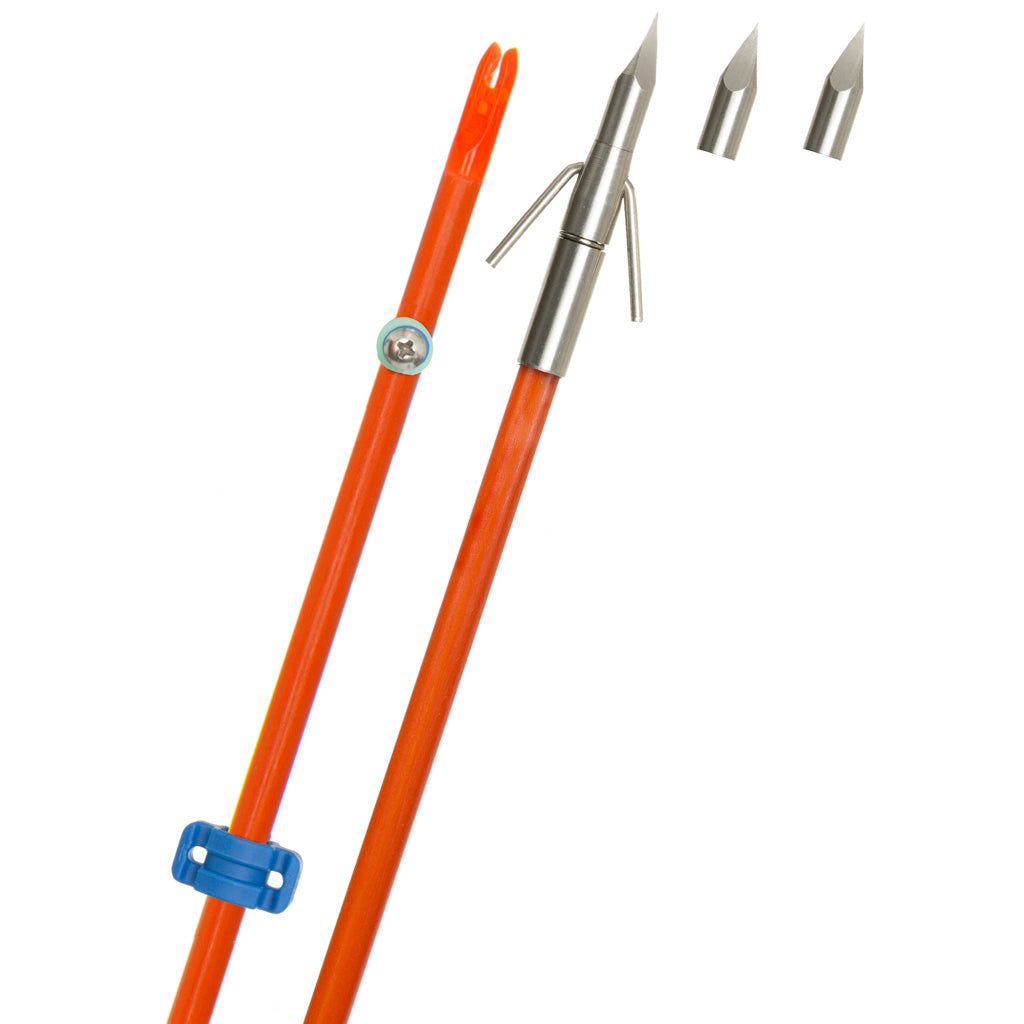 Fin Finder Raider Pro Fiberglass Bowfishing Arrow Orange Riptide Pro Point