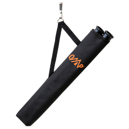 October Mountain Reversible 2-Tube Arrow Hip Quiver Black