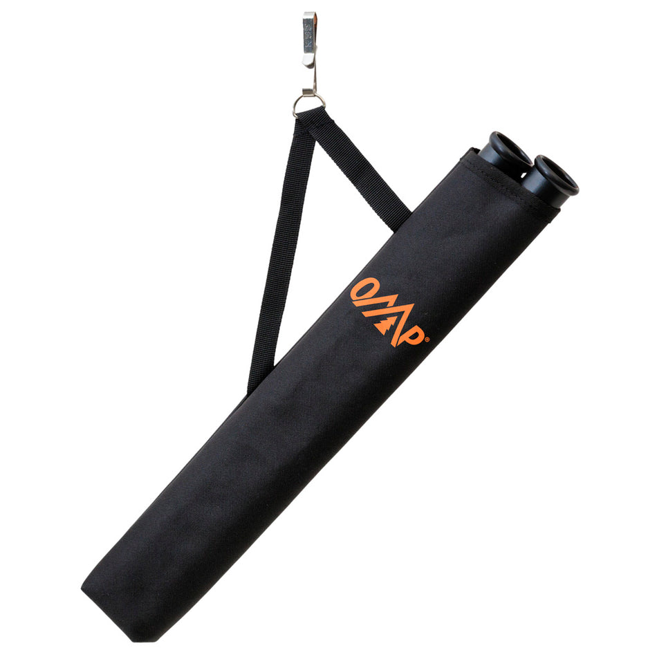 October Mountain Reversible 2-Tube Arrow Hip Quiver Black