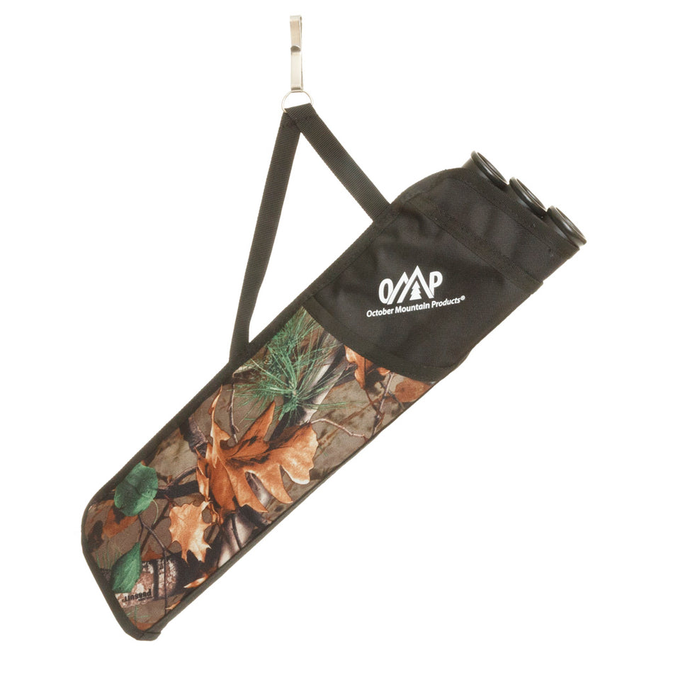 October Mountain Reversible 3-Tube Arrow Hip Quiver Camo