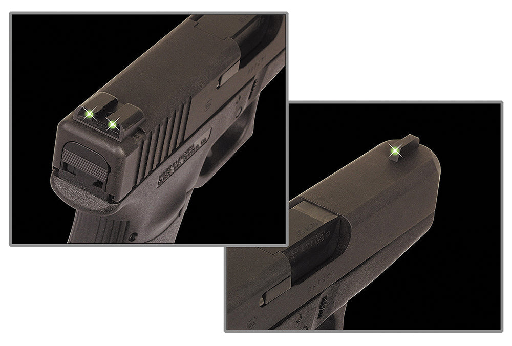 TruGlo TG231MP Tritium Night Sight Set Green Tritium Front Sight Green Tritium Rear Sight Black
