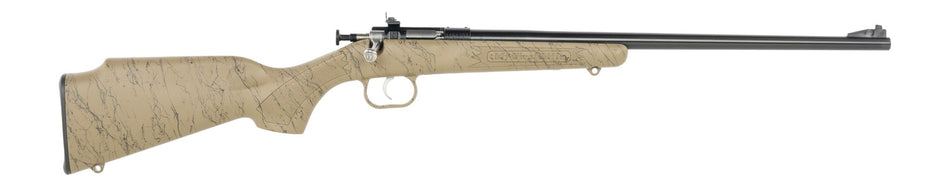 Crickett KSA2343 My First Rifle Gen2 22 LR 1rd 16.13" Blued Single Shot Barrel, Drilled & Tapped Receiver, Tan w/Black Webbing Fixed Synthetic Stock