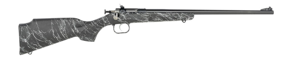 Crickett KSA2344 My First Rifle Gen2 22 LR 1rd 16.13" Blued Single Shot Barrel, Drilled & Tapped Receiver, Black w/White Webbing Fixed Synthetic Stock