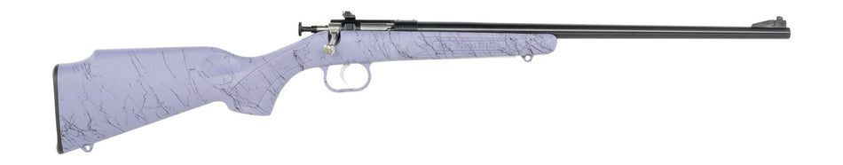 Crickett KSA2345 My First Rifle Gen2 22 LR 1rd 16.10" Blued Single Shot Barrel, Blued Drilled & Tapped Receiver, Purple w/Black Webbing Fixed Synthetic Stock