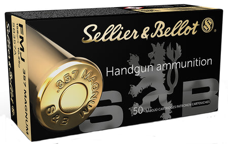 Sellier & Bellot (S&B) SB357A Handgun 357 Mag 158 gr Full Metal Jacket (FMJ)