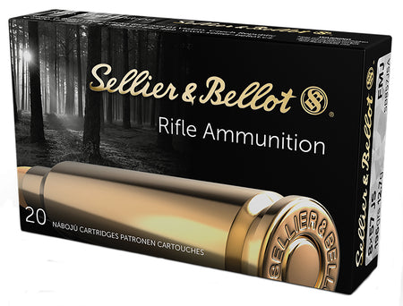 Sellier and Bellot Rifle 8mm Mauser 196 grain Full Metal Jacket ammunition