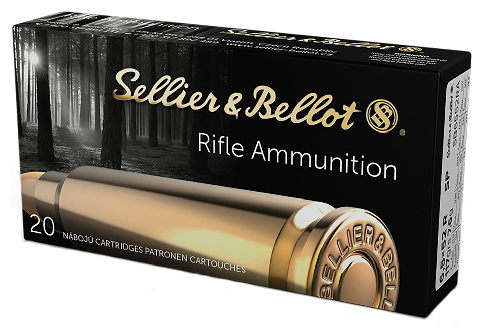 Sellier and Bellot Rifle 6.5x52mmR 117 grain Soft Point ammunition