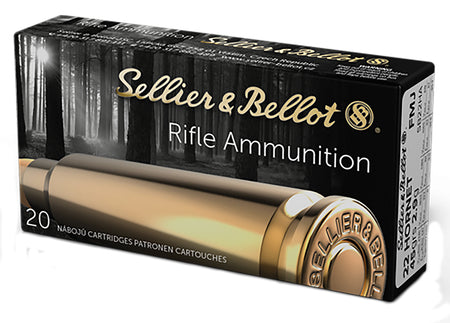 Sellier and Bellot Rifle .22 Hornet 45 grain Full Metal Jacket ammunition