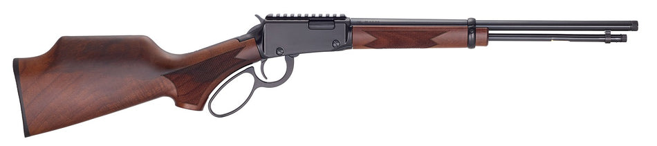 Henry H001PGHR22 Sporter Carbine 22 S/L/LR 13/14/18+1 16.50" Blued Threaded Barrel, Black Aluminum Receiver w/Picatinny Rail, American Walnut Fixed w/Pistol Grip Stock