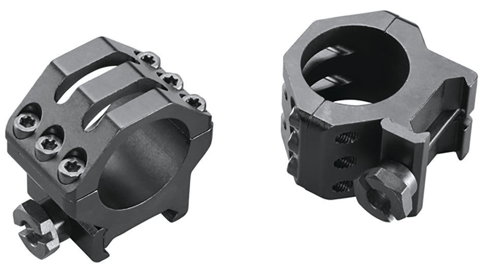 Weaver 48349 Six-Hole Skeleton 1" Medium Scope Rings Matte Black