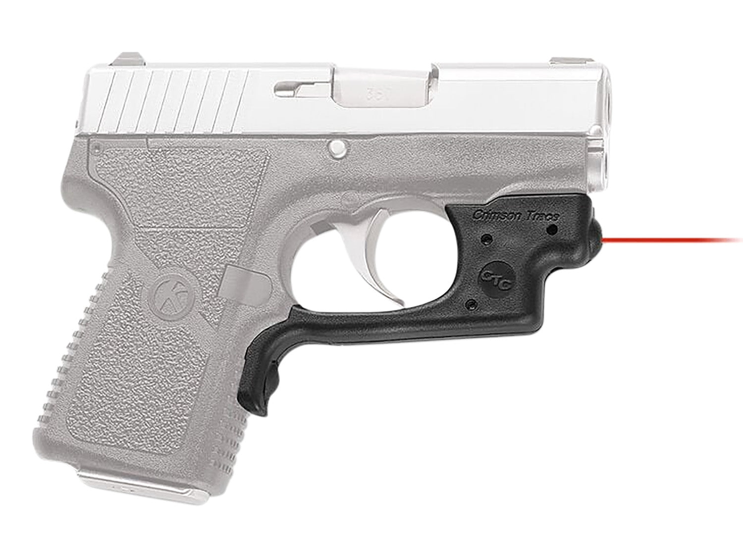 Crimson Trace Red Laser Laserguard for Kahr Arms P380 and CW380, Front Activation, Black Polymer