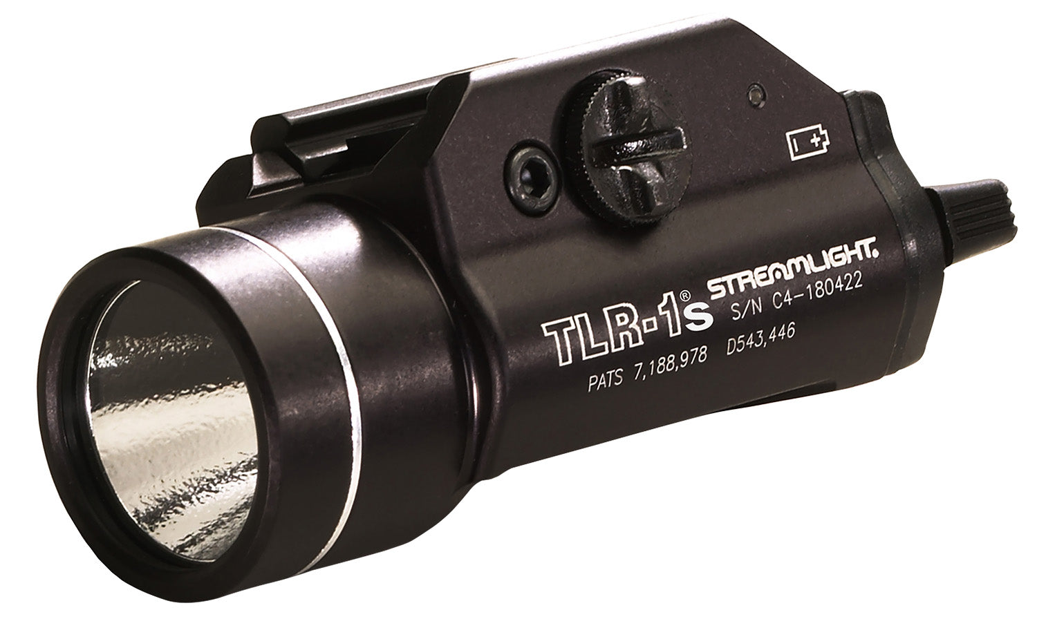 Streamlight TLR-1S 69210 Black Anodized Tactical Gun Light 300 Lumens White C4 LED Strobe