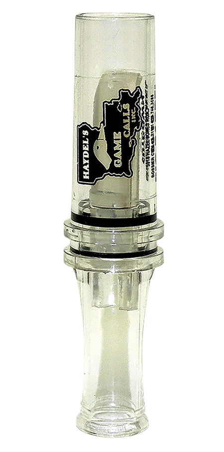 Haydel's BC10 Hybrid Cutdown Mallard Call - Clear Plastic