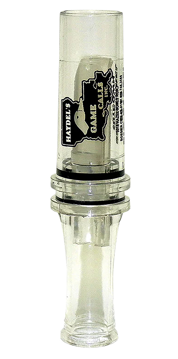 Haydel's BC10 Hybrid Cutdown Mallard Call - Clear Plastic