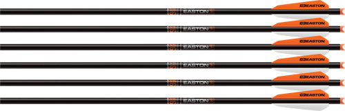 Easton Carbon 9mm 22" Crossbow Bolt Half Moon Nock 3" Vanes 6-Pack