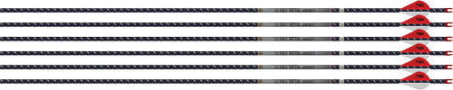 Easton 4MM FMJ 340 Arrow Set - 6 Pack with 2" Blazer Vanes