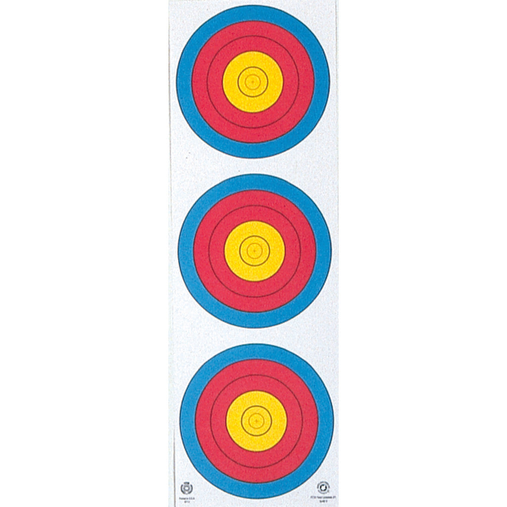 Maple Leaf 3-Spot Vertical Archery Target Face 25-Pack