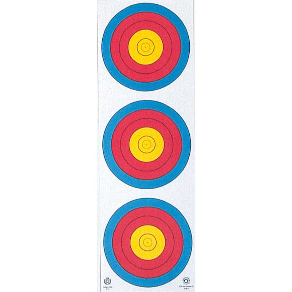 Maple Leaf 3-Spot Vertical Archery Target Face 25-Pack