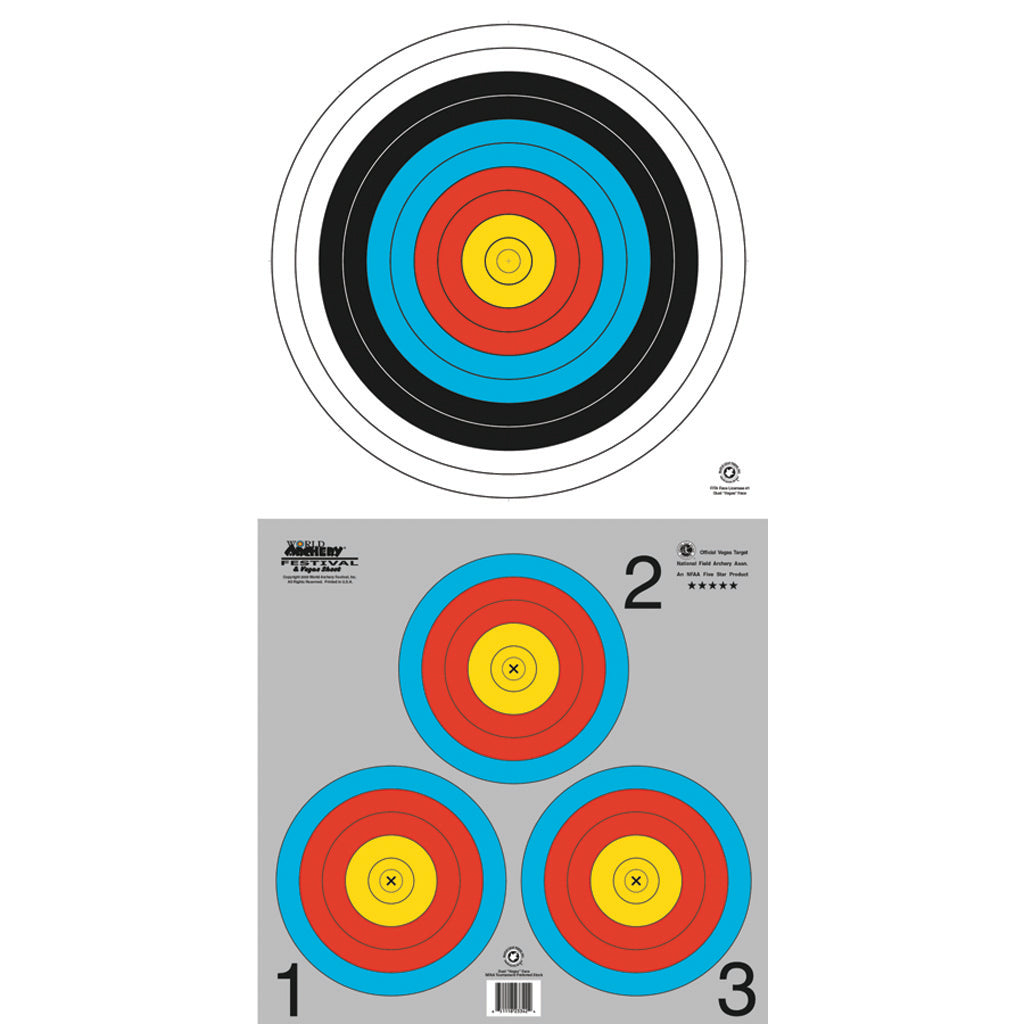 Maple Leaf Vegas Double-Sided Archery Target Face Pack of 100