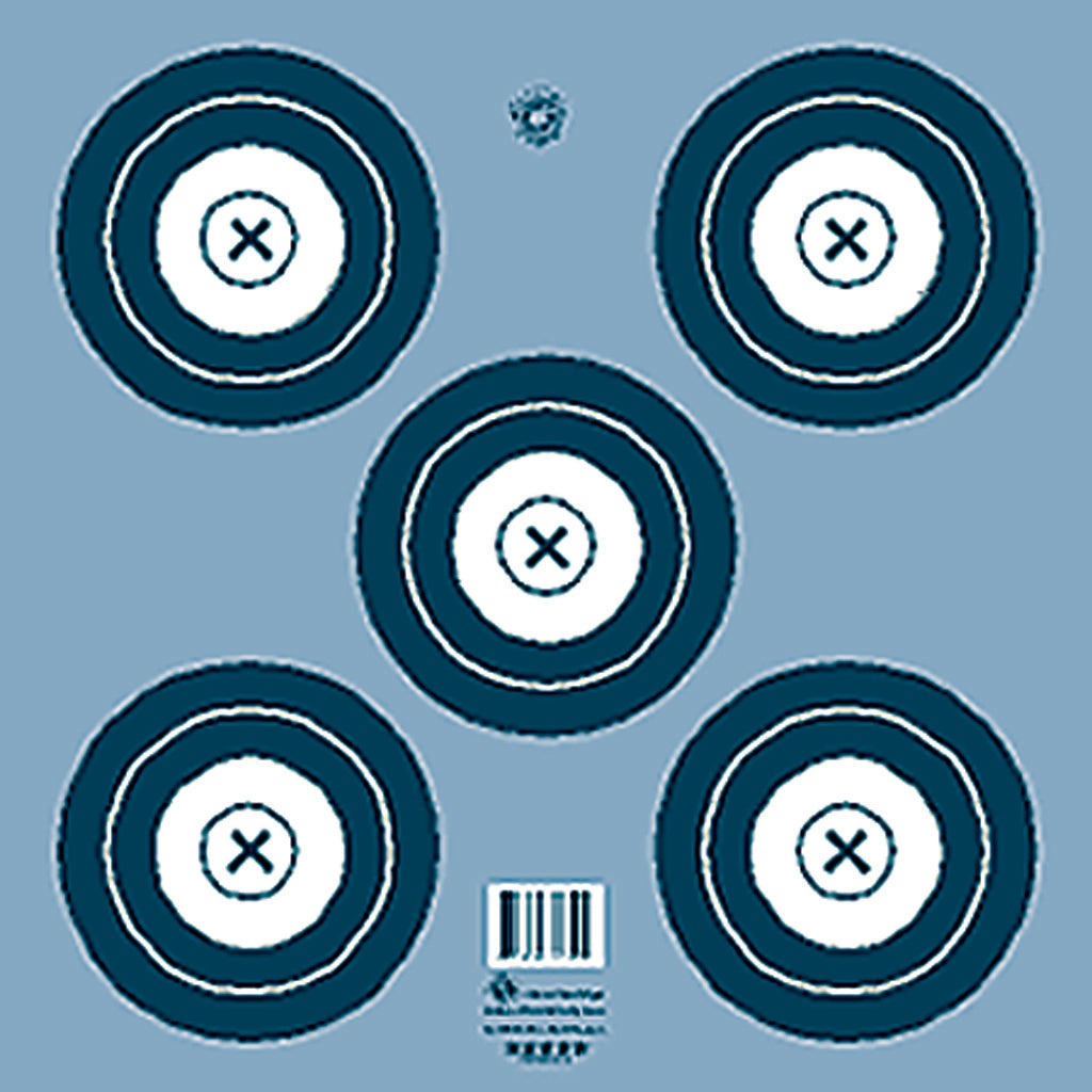 Maple Leaf Indoor Competition 5-Spot Archery Target Face Pack of 100