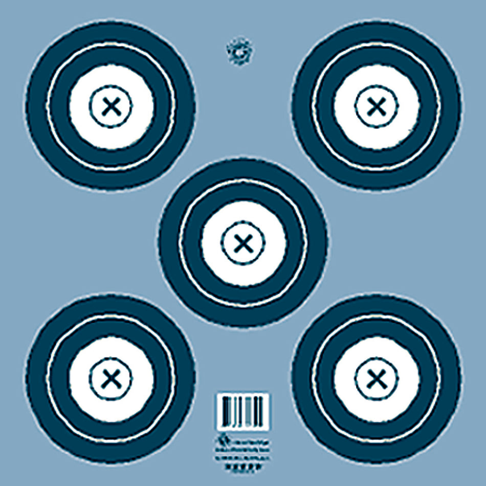 Maple Leaf Indoor Competition 5-Spot Archery Target Face Pack of 100