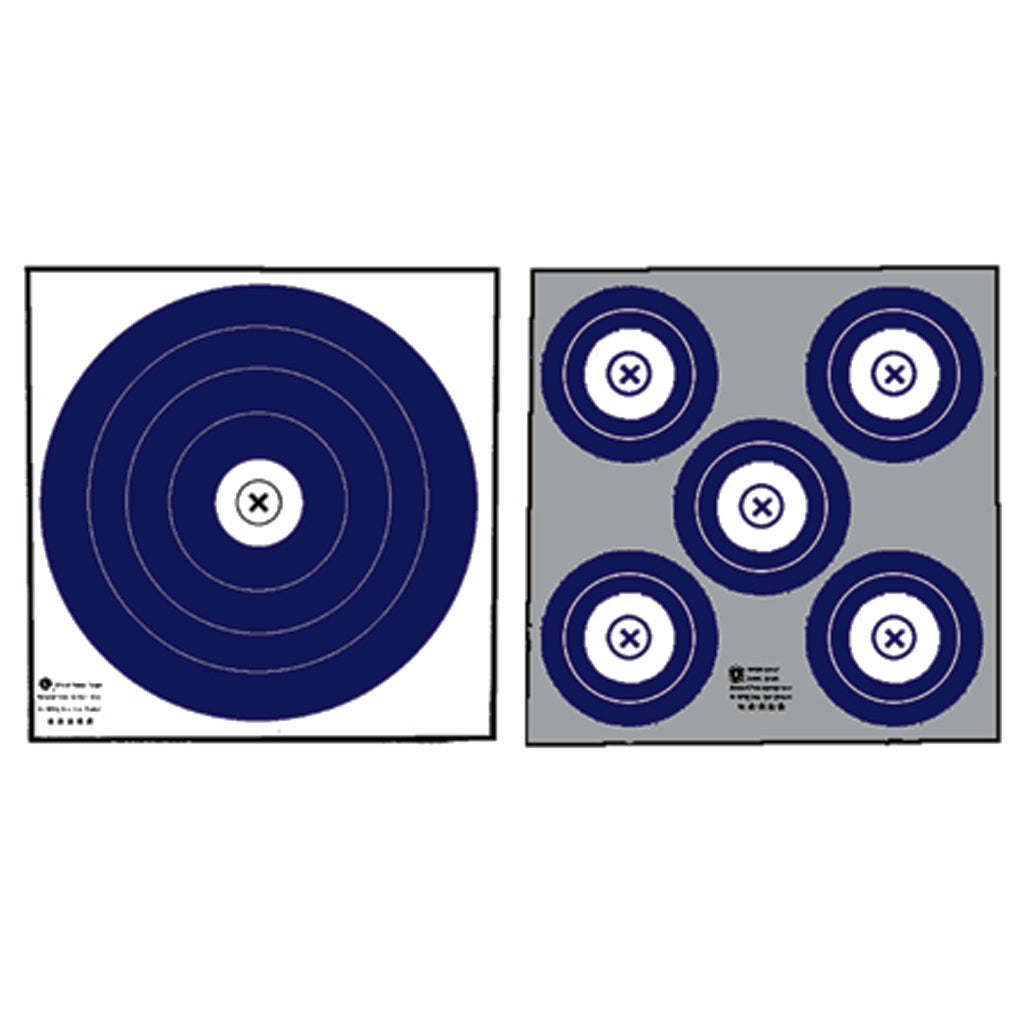 Maple Leaf NFAA Indoor Double-Sided Blue/White Archery Target Face Pack of 100