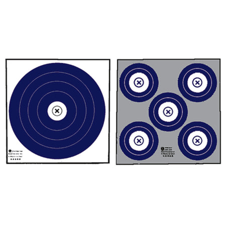 Maple Leaf NFAA Indoor Double-Sided Blue/White Archery Target Face Pack of 100