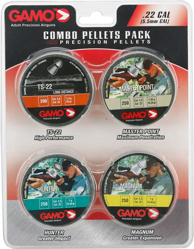 Gamo .22 Cal Combo Pack TS-22 Hunter Mag Master Point Pellets
