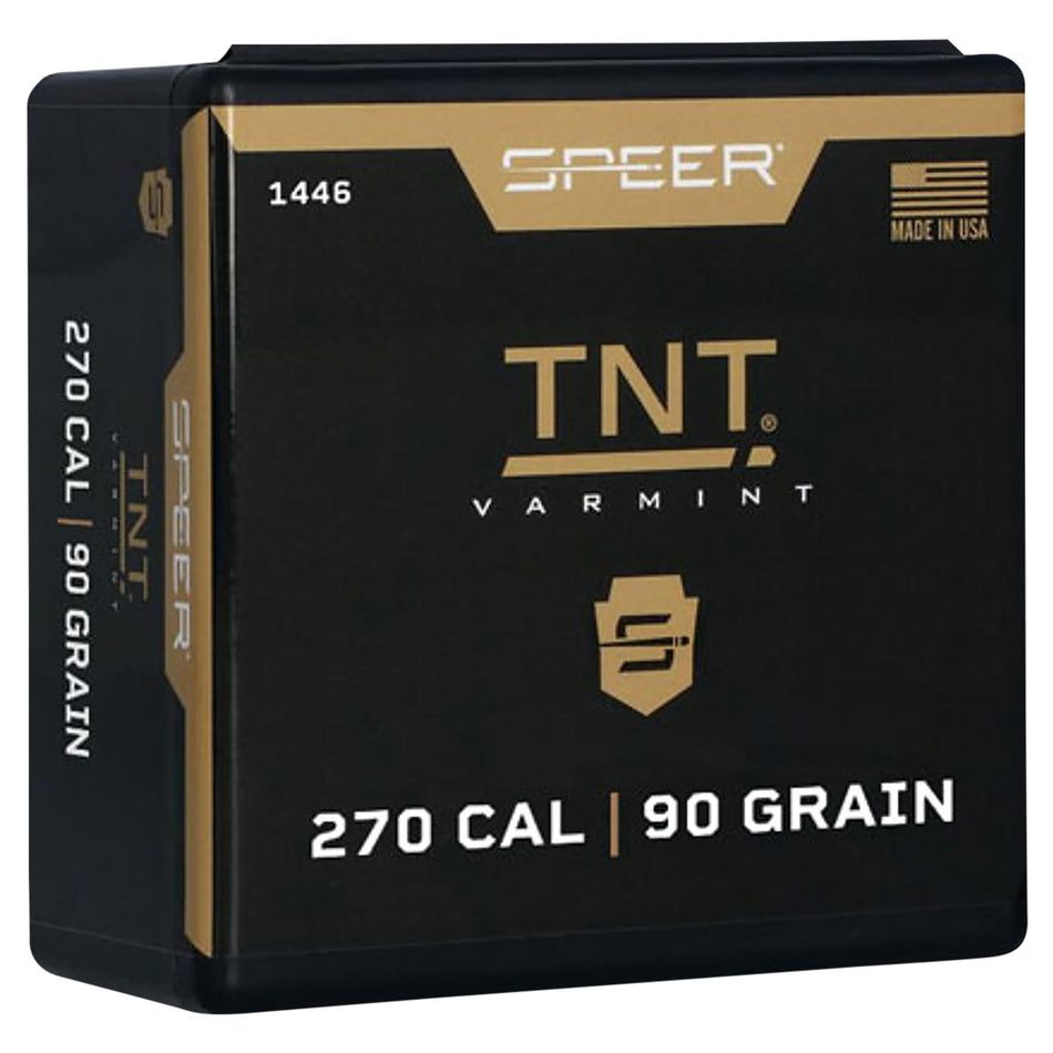 Speer TNT 270 Caliber .277 90gr Hollow Point Bullets 100 Per Box